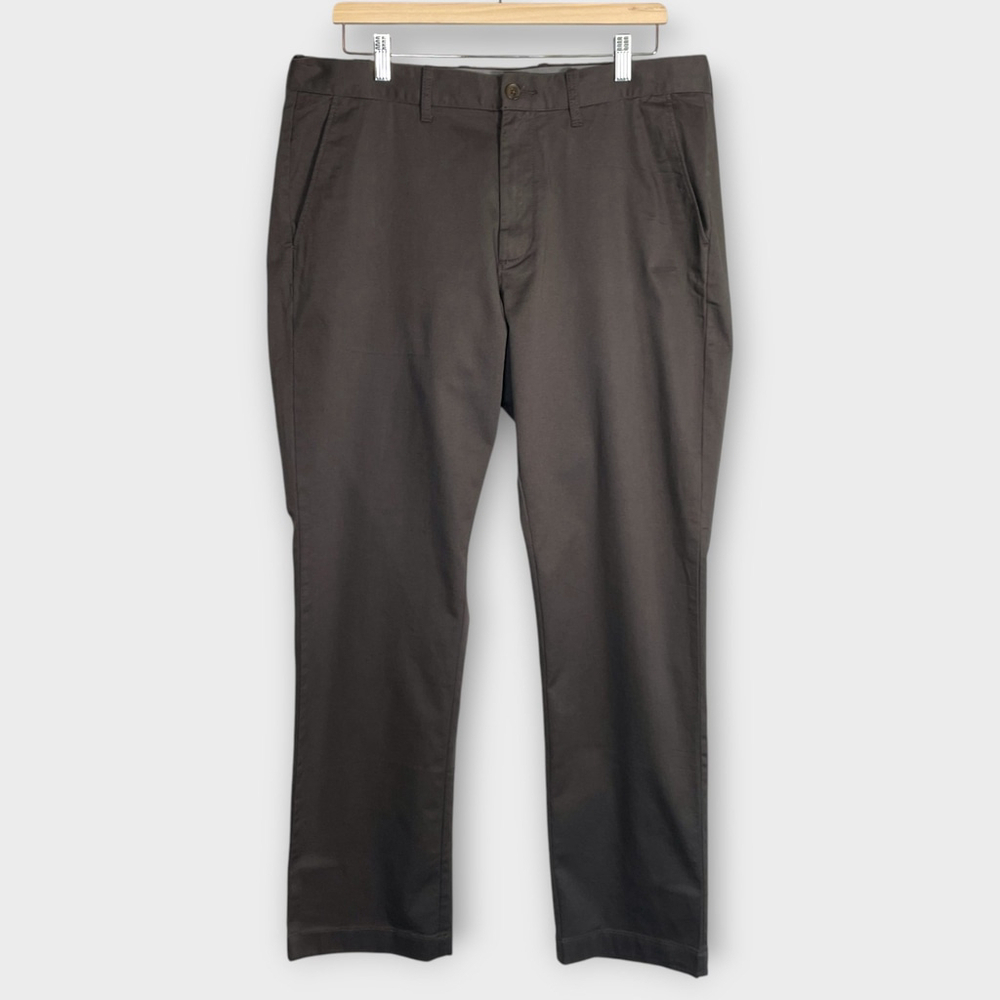 J CREW Mercantile Flex Chino Pants Mens 36 x 32 Gray Straight Leg Mid Rise NEW